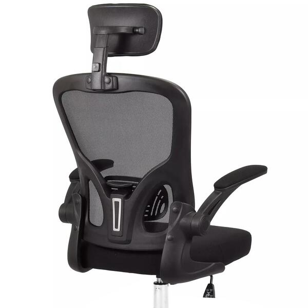 Cadeira De Escritório Moob Barcelona Giratória Ergonômica Com Sistema Relax Preta - Biblos Moveis