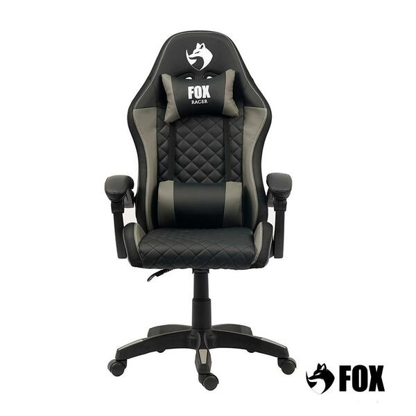 Cadeira Gamer Fox Racer Vulpes Cinza Wz-318 - Biblos Moveis
