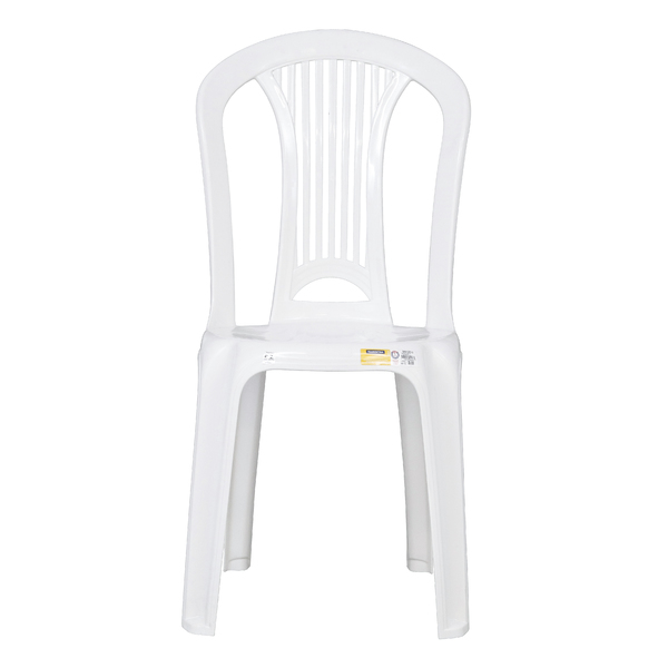 Cadeira de Jardim em Plástico 89x44cm Branco Atlântida Tramontina - Biblos Moveis