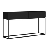 Aparador Sala De Jantar Estilo Industrial 2 Gavetas Linha Alta Preto - Biblos Moveis