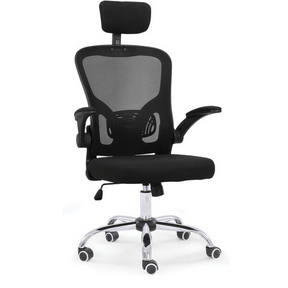 Cadeira De Escritório Moob Barcelona Giratória Ergonômica Com Sistema Relax Preta - Biblos Moveis