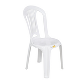 Cadeira de Jardim em Plástico 89x44cm Branco Atlântida Tramontina - Biblos Moveis
