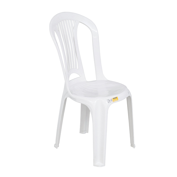 Cadeira de Jardim em Plástico 89x44cm Branco Atlântida Tramontina - Biblos Moveis