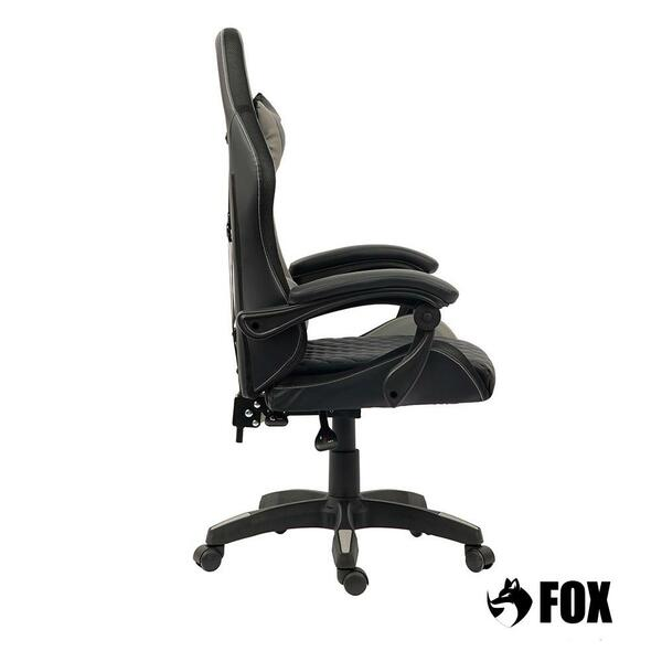 Cadeira Gamer Fox Racer Vulpes Cinza Wz-318 - Biblos Moveis