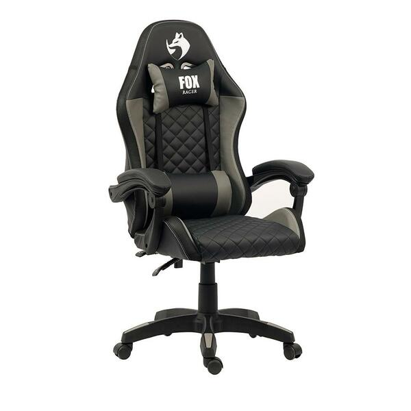 Cadeira Gamer Fox Racer Vulpes Cinza Wz-318 - Biblos Moveis