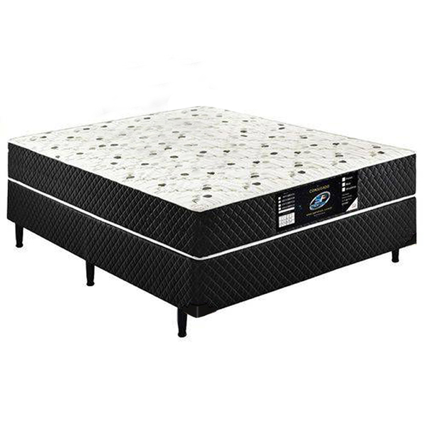 Cama Box Conjugado Casal Sp Móveis Espuma  - 39x138x188cm - Biblos Moveis