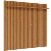 Painel de Parede Ripado Madeira Maciça Home Suspenso Sala Estar para Tv's de até 75 Polegadas Loft 1.8 Imcal - Nature - Biblos Moveis